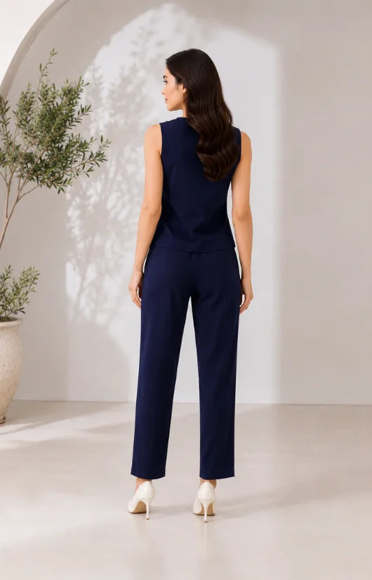LISA Navy Blue Ric-Rac Co-Ord Set