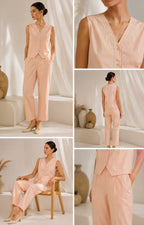 LISA Peach Ric-Rac Co-Ord Set